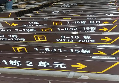 北碚广告标识中，常见的几种安装方式。